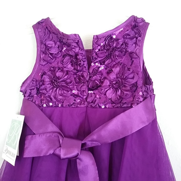 Bonnie Jean Purple sequins gown - Picture 5 of 6